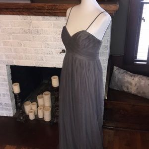 Gorgeous gray tulle gown